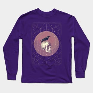 Crow and Skull Collage Long Sleeve T-Shirt